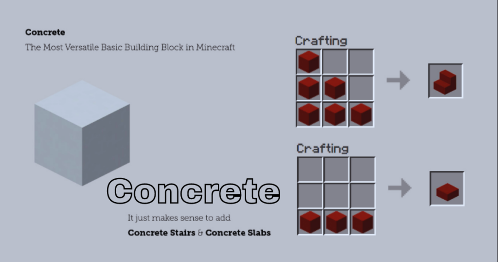 Minecraft concrete